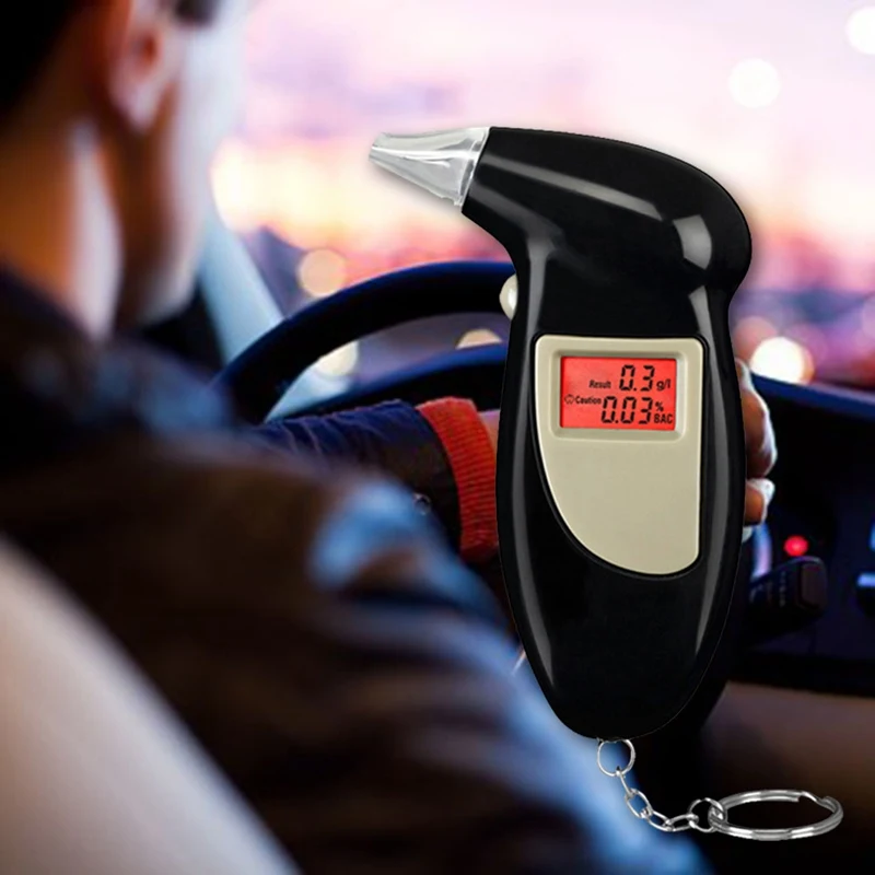 

Professional Alcohol Tester Digital Breathalyzer LCD Display Breath Analyzer Portable Alcohol Detection Device for Drivers