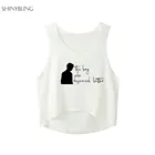 Кроп-топ Draco Malfoy Is Bae Kawaii с забавными надписями, майка с принтом для девочек, школьная одежда для подростков, Летняя женская одежда