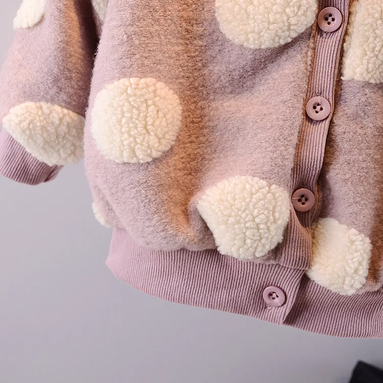 Новинка сезон осень зима модная шерстяная одежда в горошек вязаный свитер для