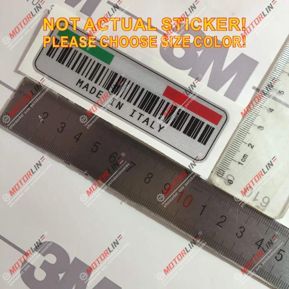 Флаг Италии итальянский флаг UPC штрих код забавная Автомобильная виниловая