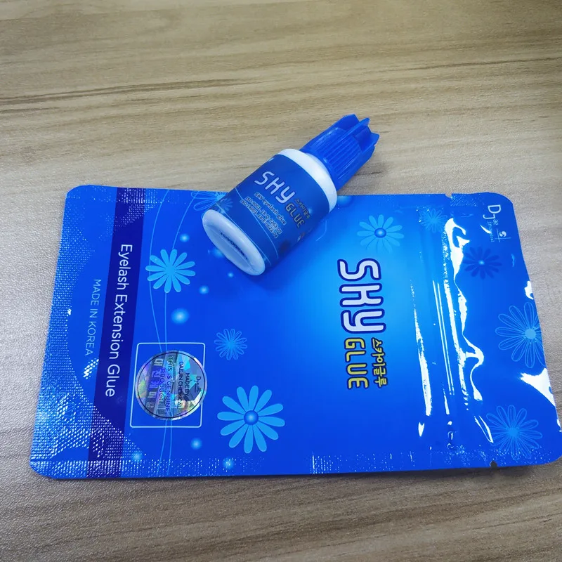 Оригинальный клей для наращивания ресниц 1 флакон небо синий колпачок быстрая