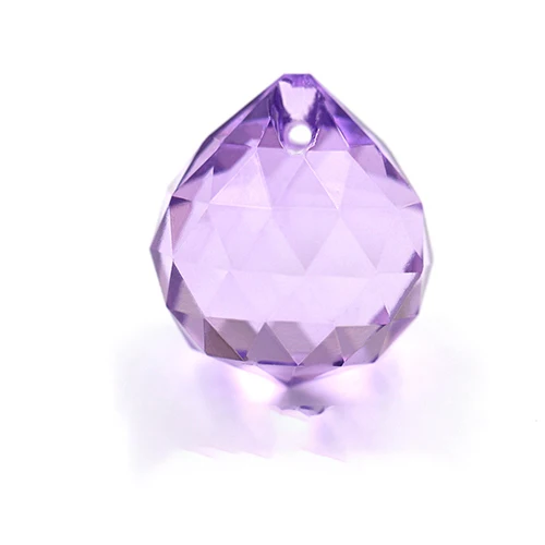 Crystal-purple K9 цветная хрустальная декоративная шаровая стеклянная граненая прозрачная подвесная хрустальная люстра в форме шара аксессуары запасные части для люстр - Цвет: Crystal-purple