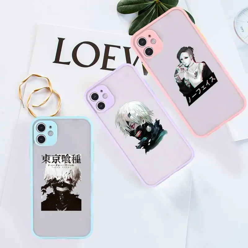 

Tokyo Ghoul Suave anime Phone Case Pink matte transparent For iPhone 7 8 x xs xr 11 12 13 pro plus max mini Clear Funda