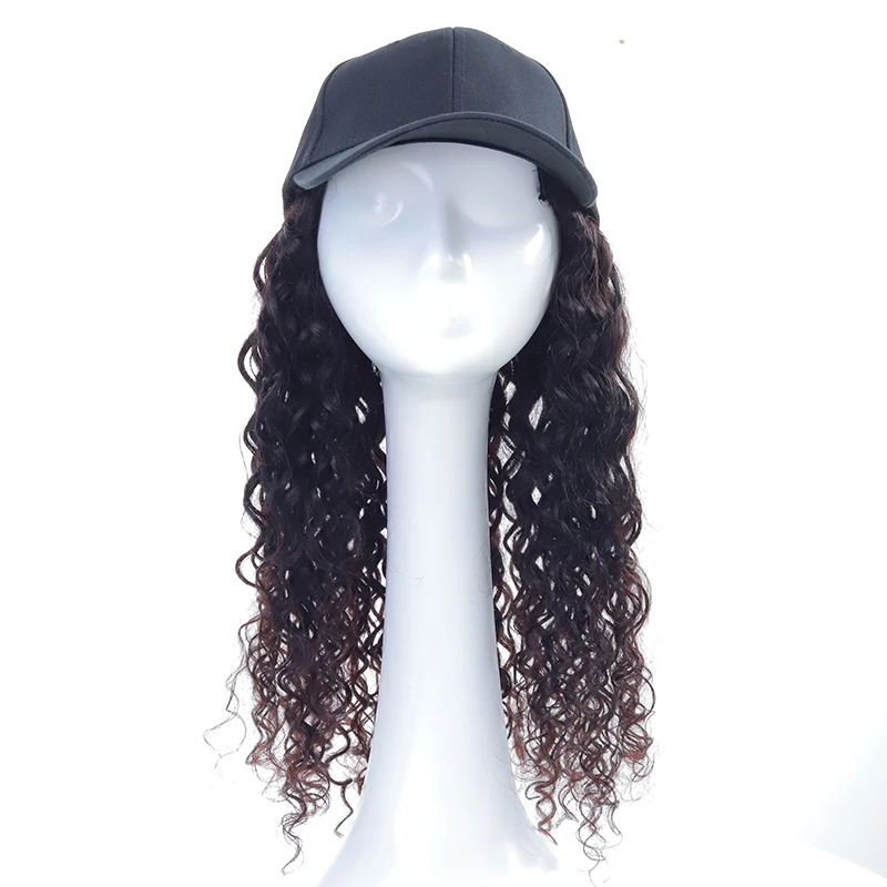 Addbeauty, бейсболка, парик, тело, волновая шляпа, натуральный цвет, Remy, человеческие волосы для наращивания, регулируемые, модные, для девушек, вечерние - Цвет волос: Water Wave