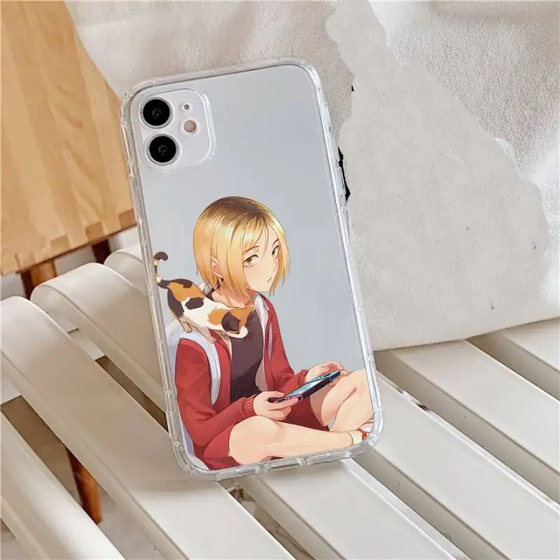

Kenma Kozume of Haikyuu Phone Case Transparent for iPhone 11 12 mini pro XS MAX 8 7 6 6S Plus X 5S SE 2020 XR