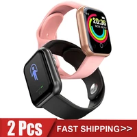 2 шт. Y68 умные часы для мужчин и женщин Bluetooth цифровые часы спортивные FitnessTracker шагомер D20 умные часы для Android Ios Xiaomi