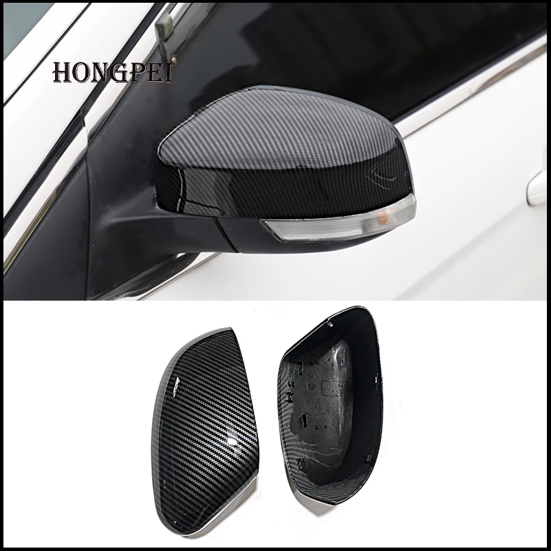 

2 pieces For Ford Focus MK3 MK2 2012-2017 Mirror Covers Caps RearView Mirror Case Cover Carbon Look Cover Car Styling Auto Parts