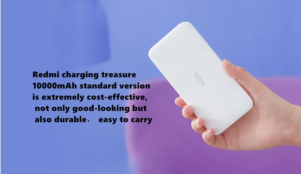 Xiao mi Red mi power Bank 10000 мАч power bank QC3.0 портативное зарядное устройство 2 usb-порта аккумулятор внешний аккумулятор mi power Bank 10000 мАч
