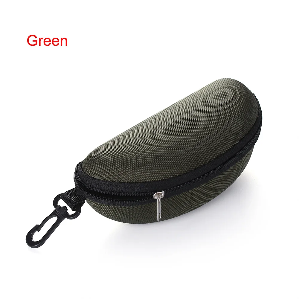 green 2 Жесткий защитный чехол EVA для очков в форме футляра, черный/белый Футляр для путешествий, офиса, очков, солнцезащитных очков, чехол для чтения - Цвет: green 2