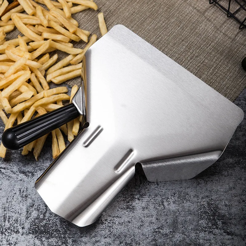 Совок для попкорна из нержавеющей стали универсальная лопата французского фри