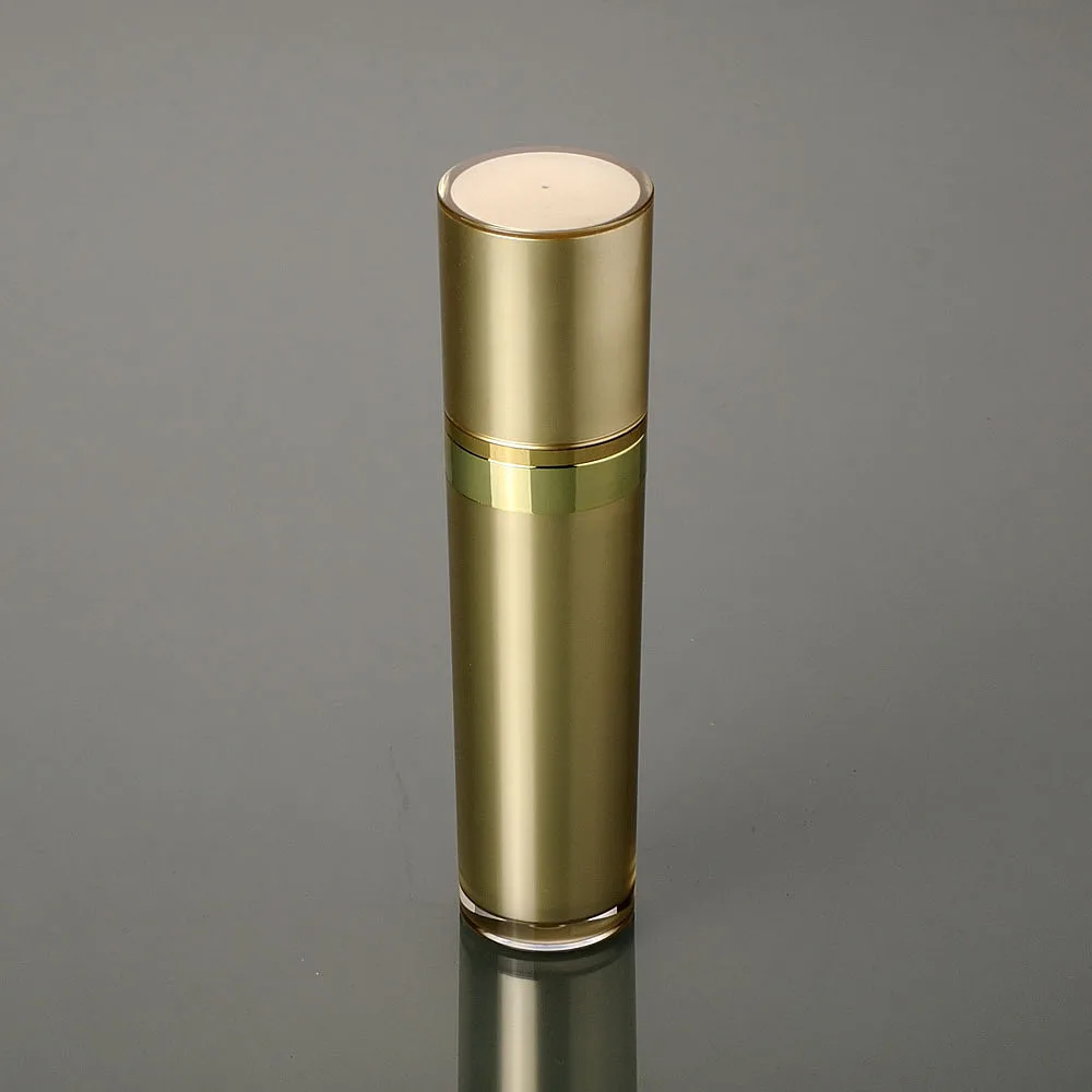 50 мл в форме конуса Золотая пластиковая акриловая бутылка для