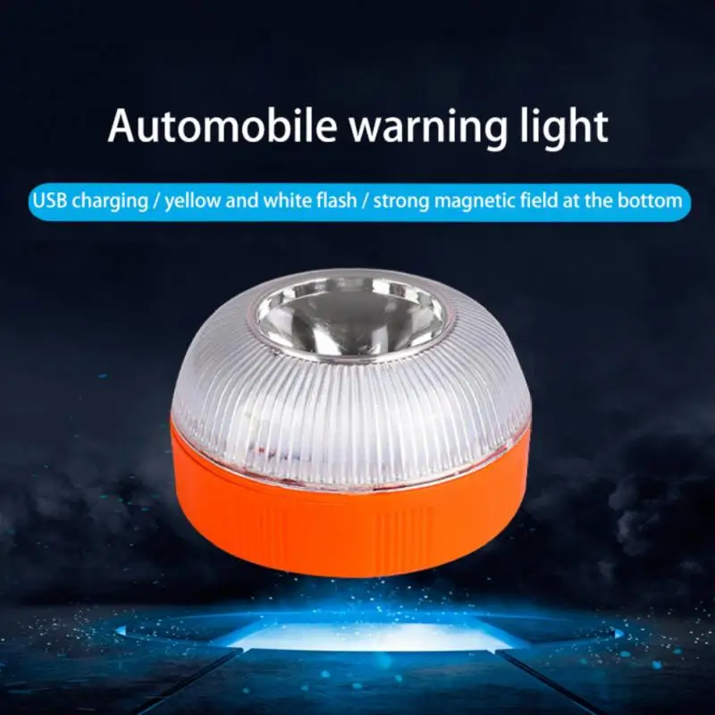 

Rechargeable Led Car Emergency Light V16 Flashlight Magnetic Induction Strobe Light Road Accident Lamp Beacon Traffic Warn Lamp