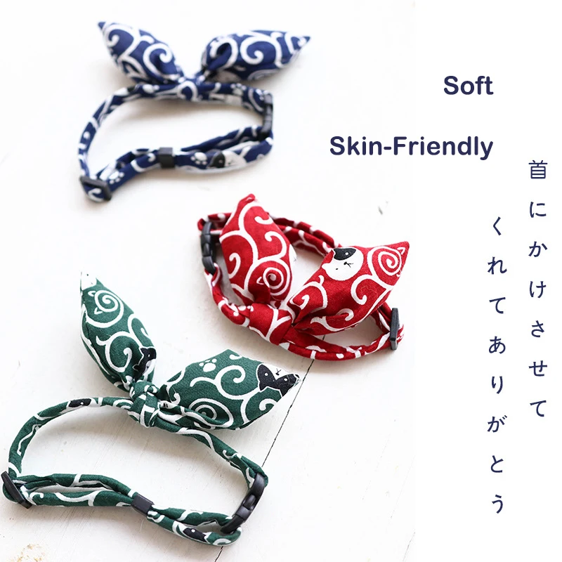 Уникальный воротник-бабочка с заячьими ушками и кошачьими японский традиционный