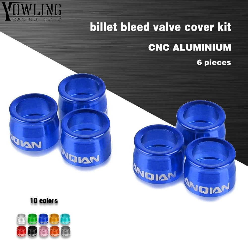 

NEW Billet Bleed Valve Cover Kit FOR YAMAHA FZ1 FZ6 FZ8 MT-01 MT-07 MT-09 MT-10 XJ6 YZF R1 YZF-R6 MT09 Caliper Master Cylinder