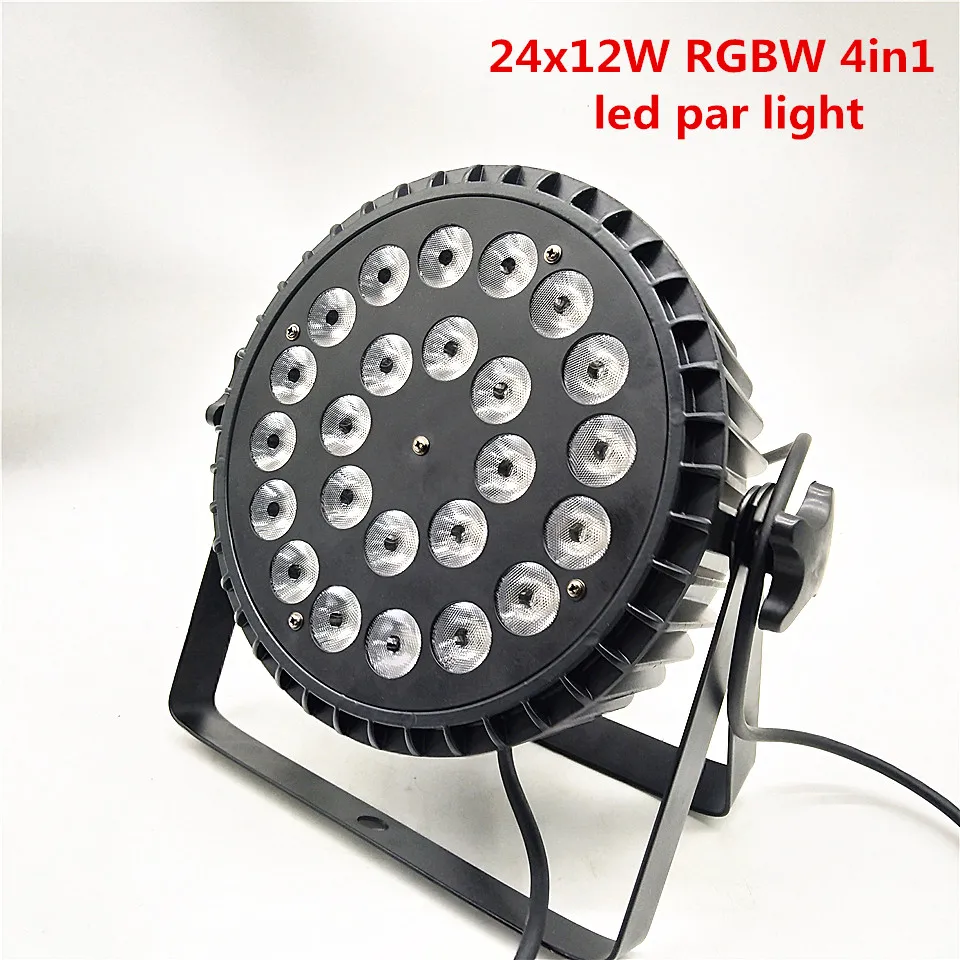 10pz/Быстрая доставка LED Par 24x12W RGBW par свет 4 в 1 цветной светильник виде барабана