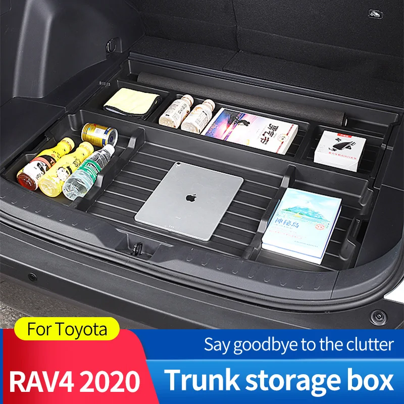 Trunk ยางอะไหล่กล่องสำหรับ Toyota RAV4 XA50 RAV 4 MK5กันฝุ่น2020อุปกรณ์ตกแต่งภายใน
