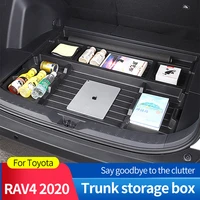trunk spare tire storage box for toyota rav4 xa50 rav 4 mk5 2020 dustproof storage box for trunk storage interior accessories