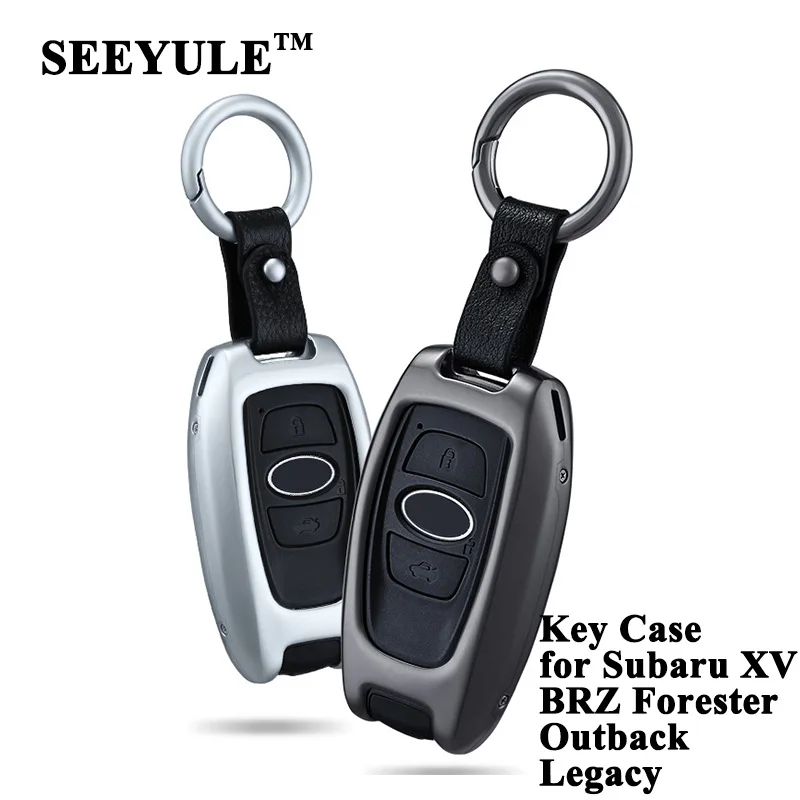 1pc SEEYULE Aluminum Alloy Car Key Case Cover Shell Protector Styling Accessories for Subaru XV BRZ Forester Outback Legacy | Автомобили и