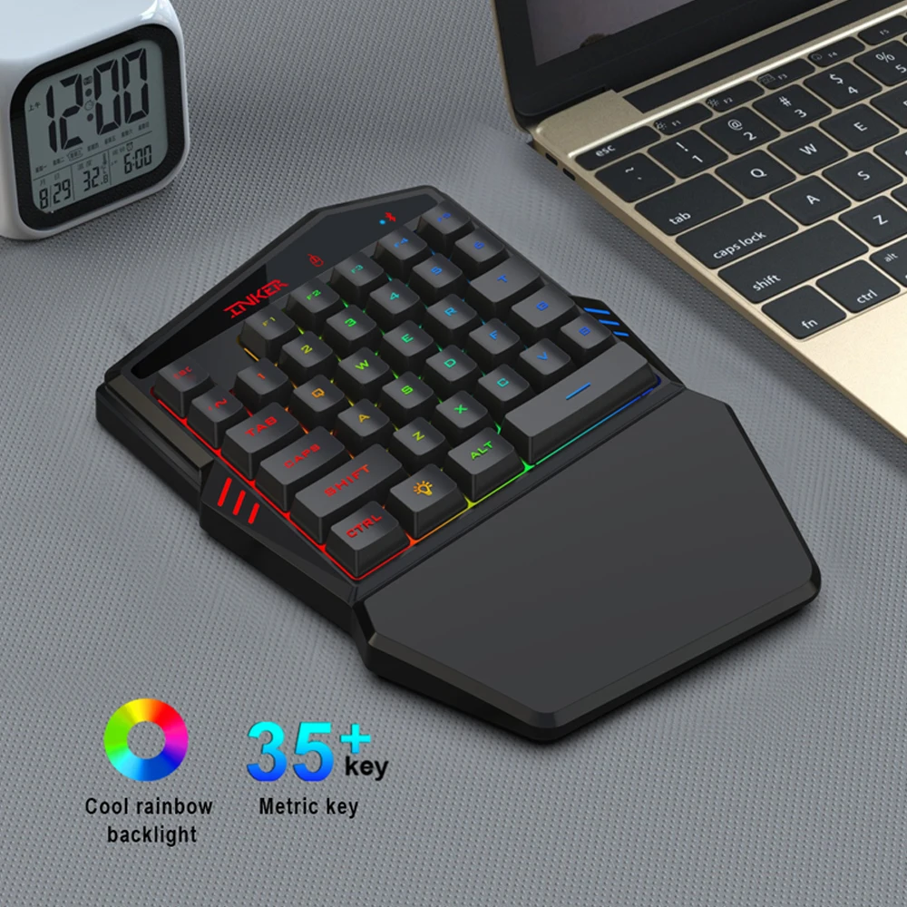 K88 Беспроводная Bluetooth 4 2 игровая клавиатура и оптическая 7D мышь RGB проводной набор