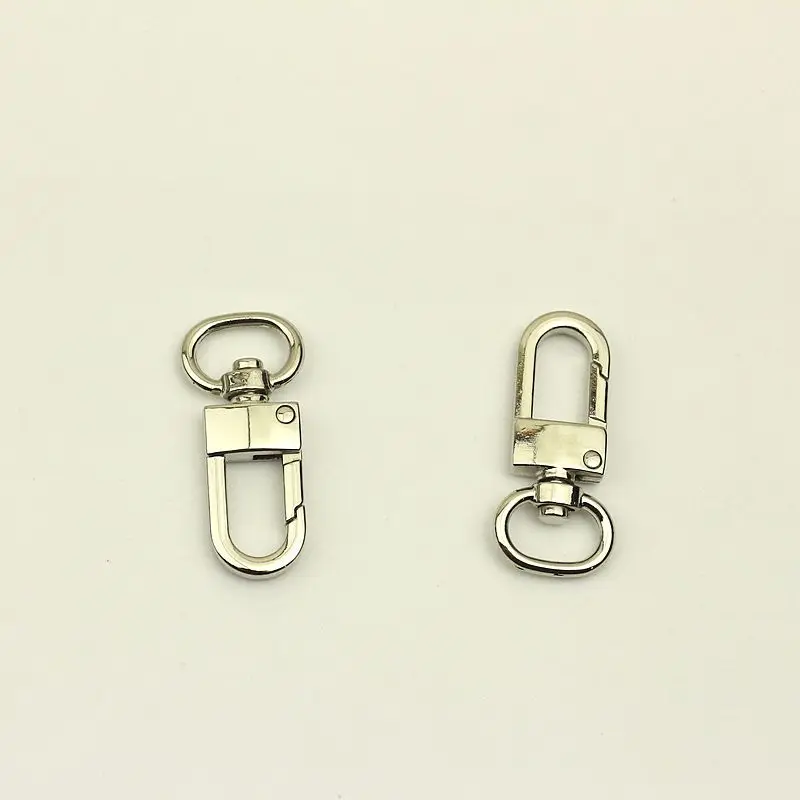 50pcs 13mm Metal Hanger Buckles Bags Swivel Clasps Lobster Handbag Belt Strap Chain Snap Hook DIY Bag Parts Hardware Accessories