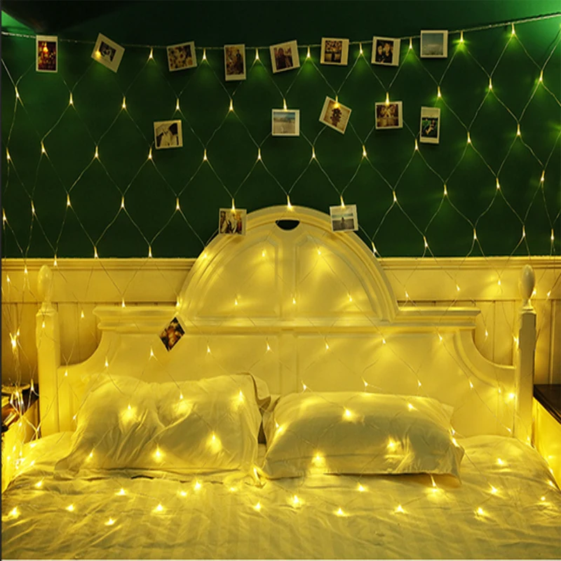 Светодиодный гирлянда для рождественских занавесок свадьбы сада Нового года