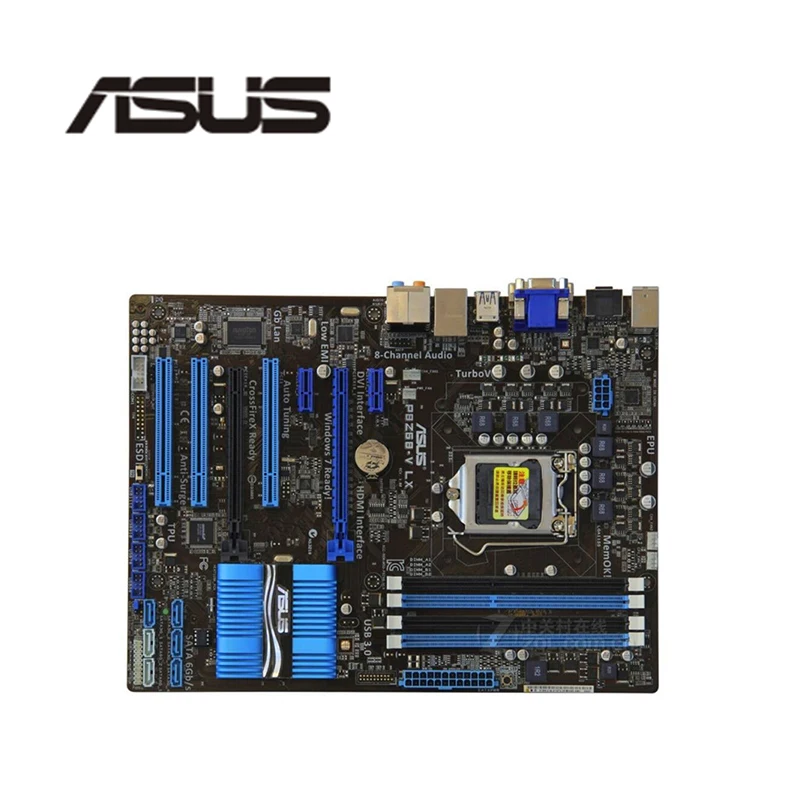 Материнская плата для компьютера ASUS P8Z68-V LX LGA 1155 DDR3 Intel Z68 P8Z68 десктопная