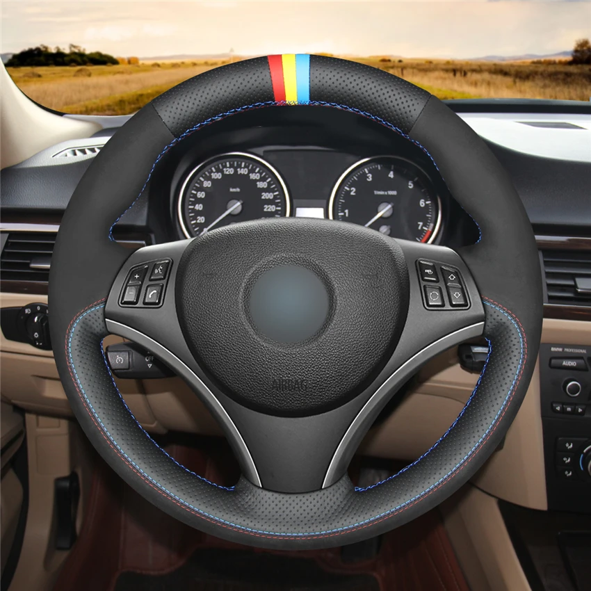 Черный замшевый чехол MEWANT для BMW E90 E91 E92 E93 E87 E81 E82 E88 X1 E84 | Автомобили и мотоциклы