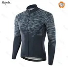 Новая куртка Ralvpha с длинным рукавом, зимняя куртка, одежда для велоспорта, мужская униформа для шоссейного велосипеда, термальная флисовая одежда, Теплые Топы