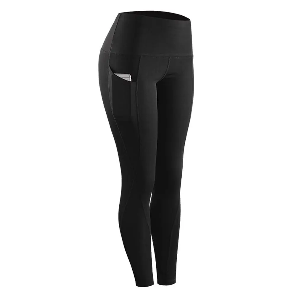 

High Waist Legging Pockets Fitness Bottoms Running Sweatpants for Women Quick-Dry Sport Trousers Workout Yoga Pants With Pocket