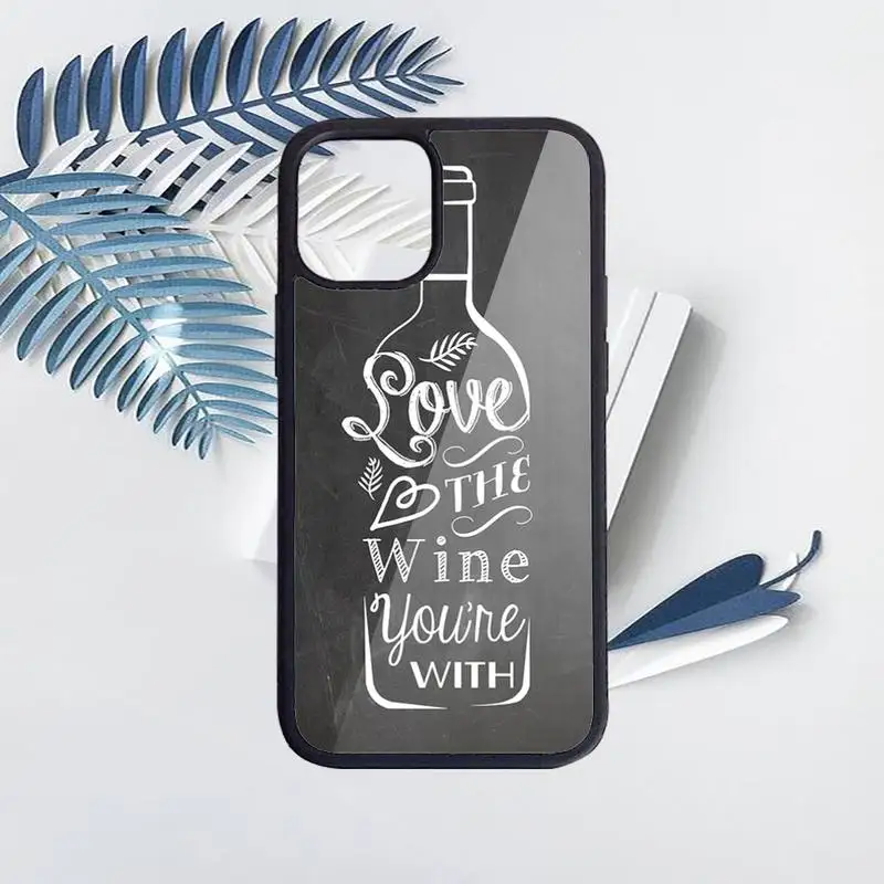

Coffee Wine Cup pattern Phone Case PC for iPhone 11 12 pro XS MAX 8 7 6 6S Plus X 5S SE 2020 XR Luxury brand shell funda