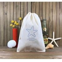 destination wedding welcome bag starfish bachelorette party favor bags custom beach tropical wedding party kit bag