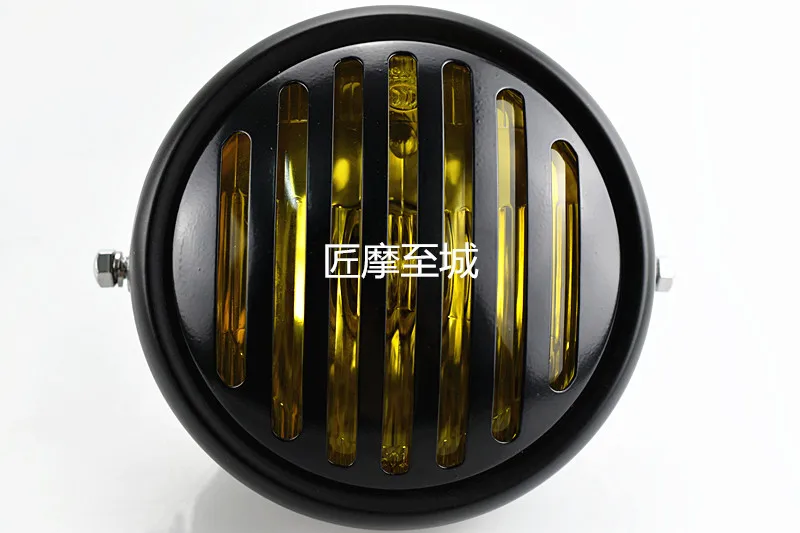 Фара для мотоцикла желтое стекло Модифицированная фара