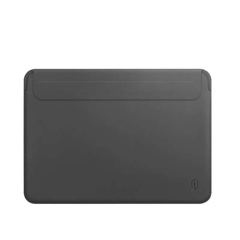 Серый Сумка для ноутбука для нового MacBook 12 13 15 Air Touch ID/Pro Touch Bar, Ультратонкий чехол для ноутбука из искусственной кожи - Цвет: Серый