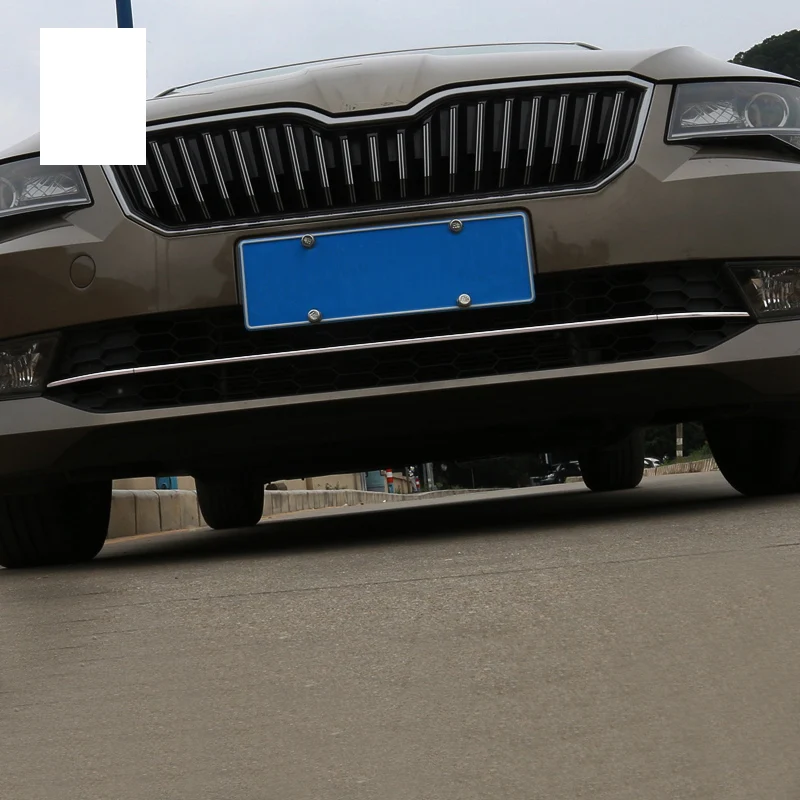 

Lsrtw2017 Stainless Steel Car Front Grill Lower Bumper Trims for Skoda Superb 2016 2017 2018 2019 2020