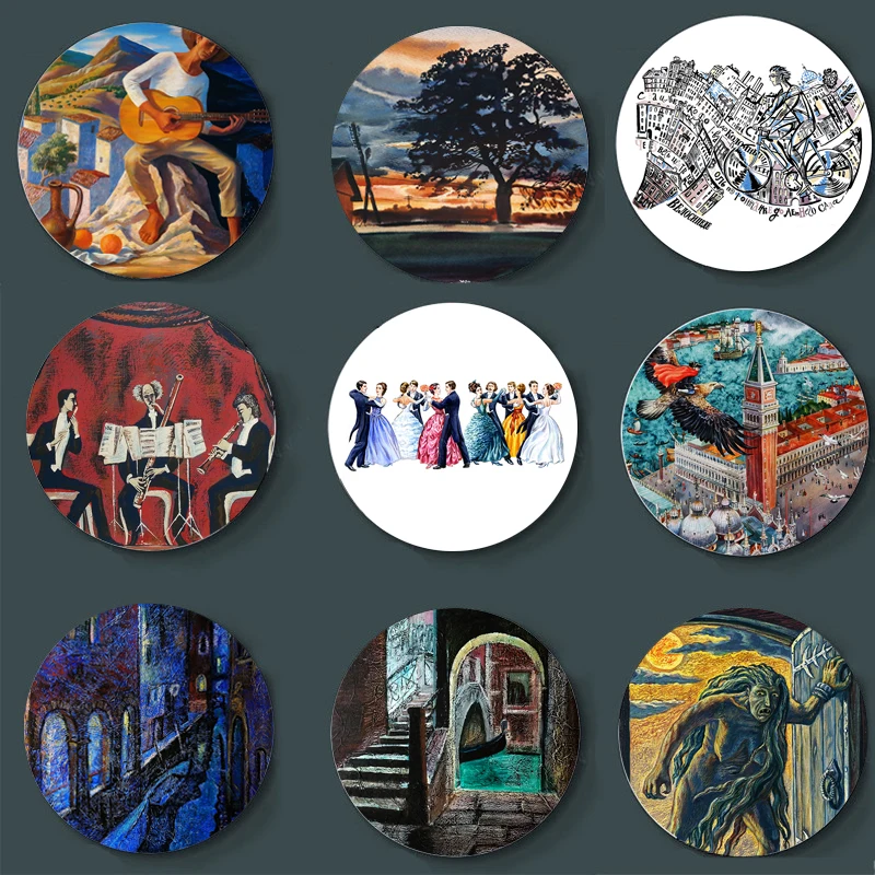 

Настенная тарелка Igor Ganzenko для дома, бара, студии, художественная тарелка ручной работы, декоративная тарелка, декоративные поделки, высокок...