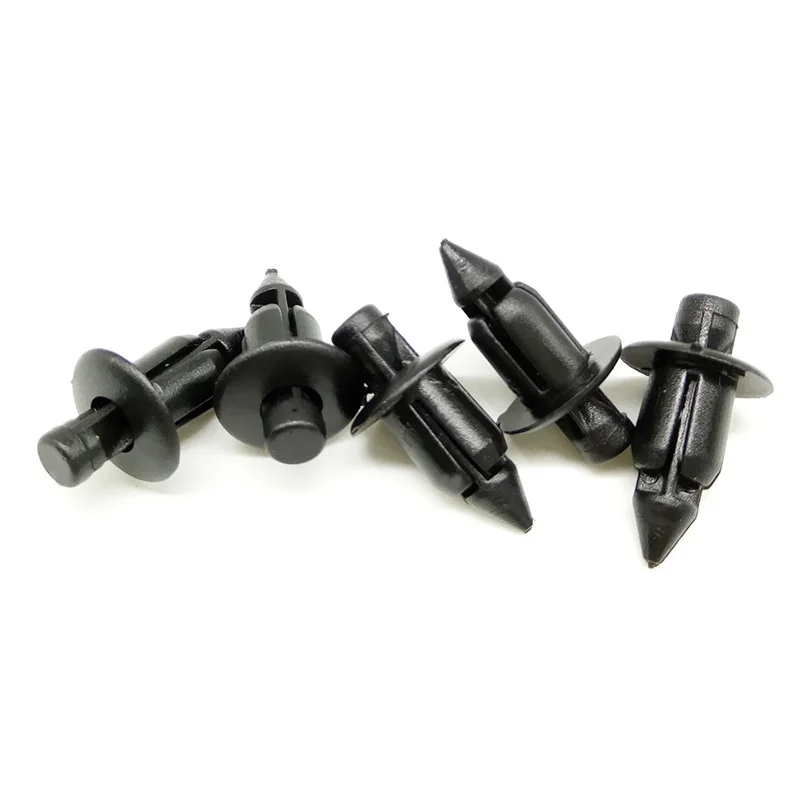 

100pcs Auto Fastener Clips Plastic Car Body Push Retainer Pin Rivet Bicycle Fairing Rivet Setting Panel Clips For Honda