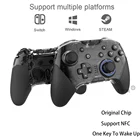 Беспроводной Bluetooth-геймпад MOBAPAD для Nintendo Switch Pro, контроллер с одной кнопкой для пробуждения, 6-осевой турбо-контроллер NFC для ПК на Android