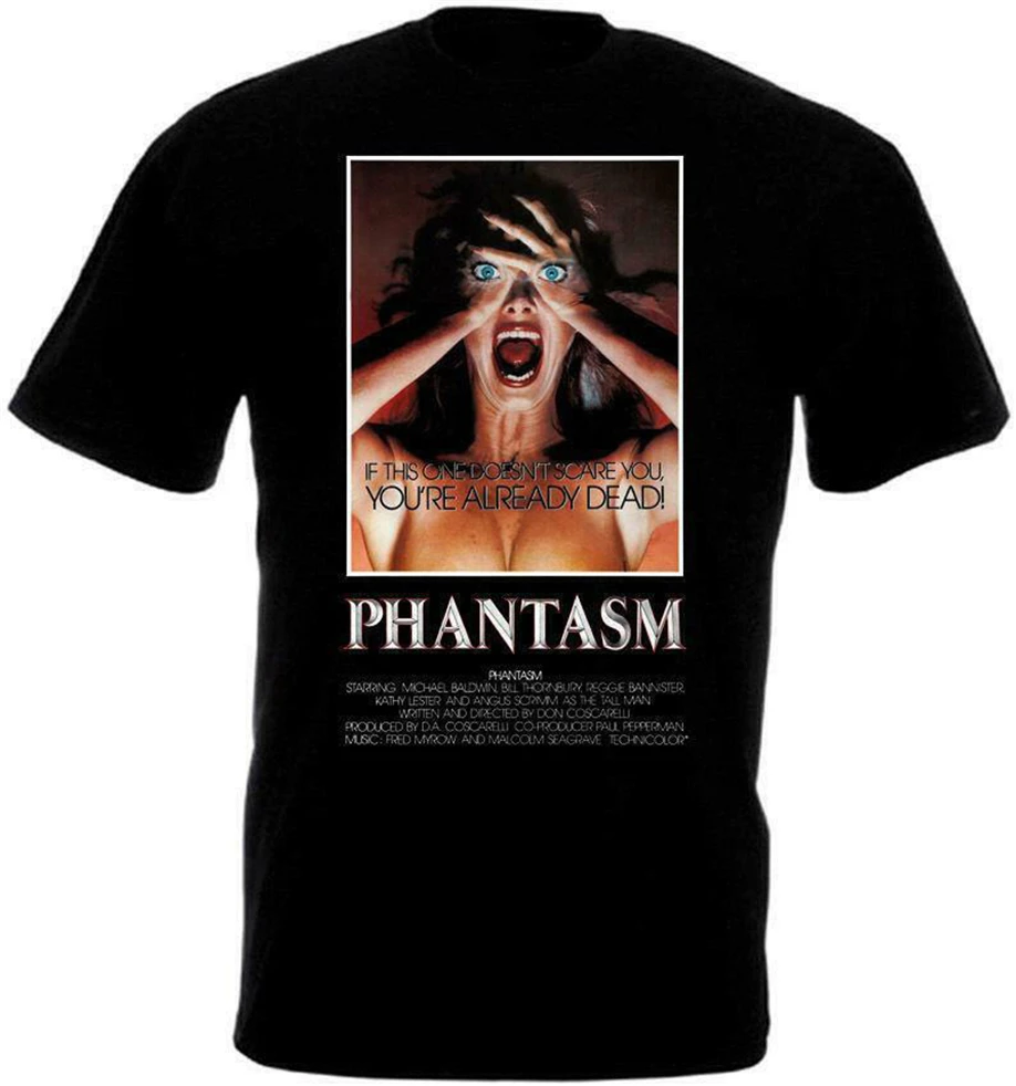 Новинка phantsasm V2 Черный постер Мужской Размер S до 2Xl США размер футболка En1 для