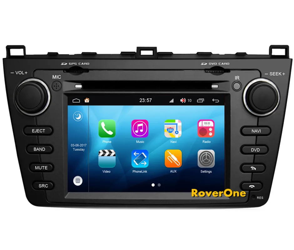Автомобильный мультимедийный плеер RoverOne S200 Android 8 0 для Mazda 6 2008 2013 Авторадио DVD