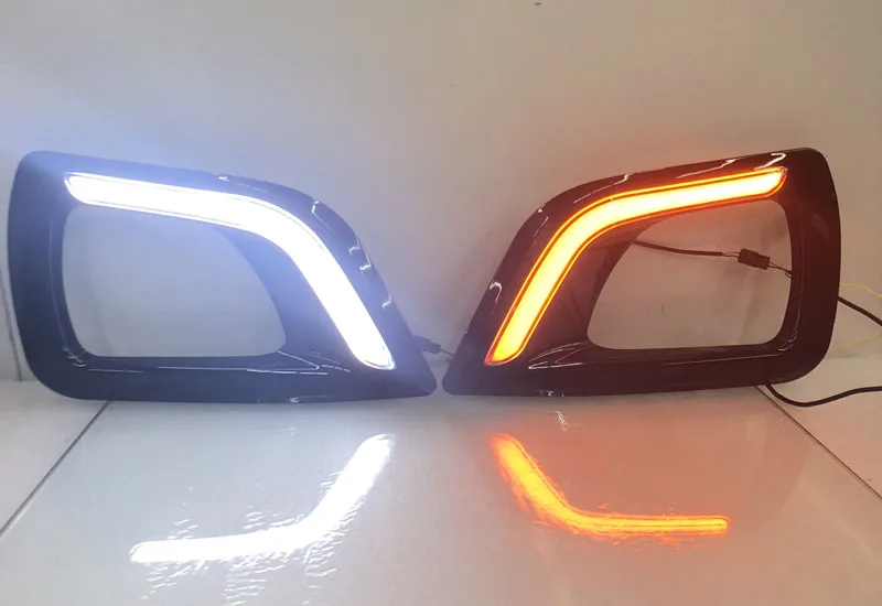 Черный глянец Крышка для Nissan Navara NP300 2015 2016 указатель поворота стиль реле 12V