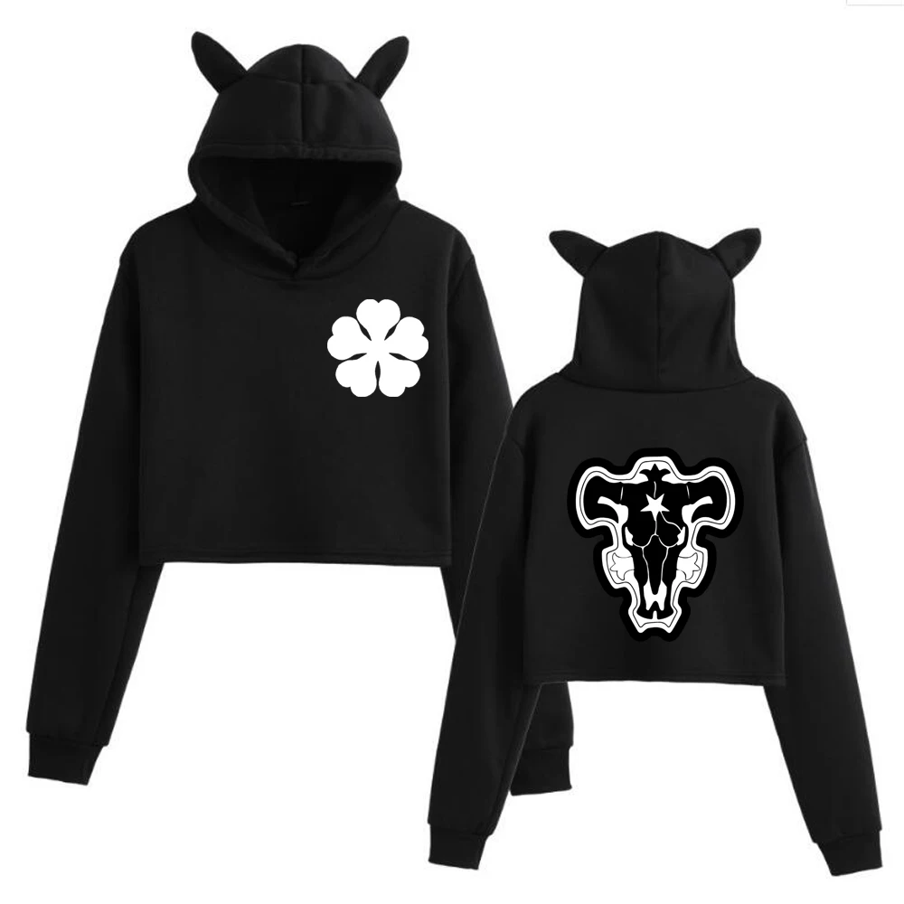 

Женская толстовка с капюшоном и принтом «клевер»