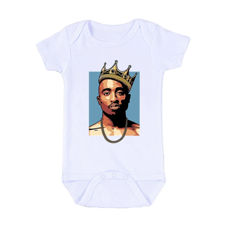 2020 для новорожденных боди малышей Тупак 2pac в стиле хип хоп с надписью Swag Детский