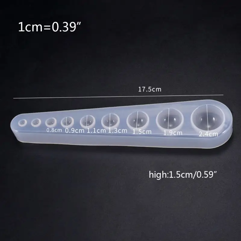 

UV Resin DIY Crystal Epoxy Mold Multi-standard Hemisphere Collection Mold Round Ball Pendant Jewelry Silicone Molds