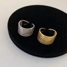 Женское многослойное кольцо из серебра 925 пробы