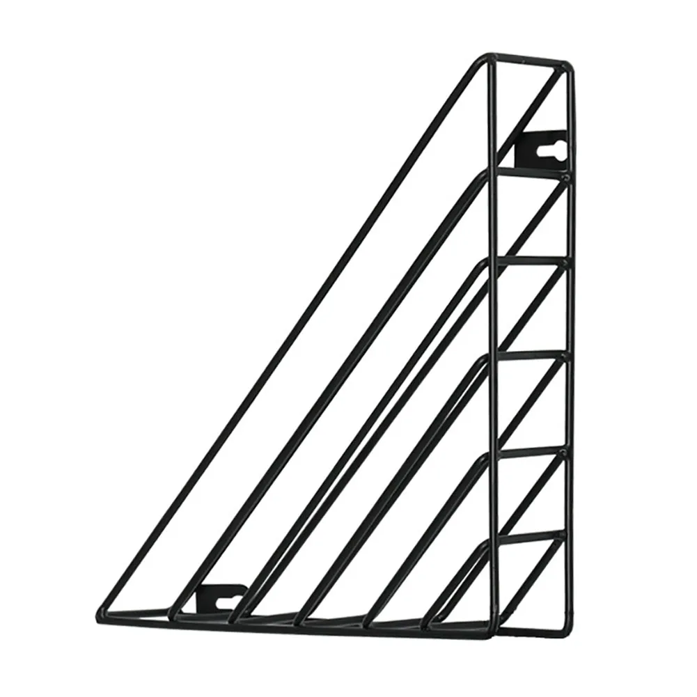 

Nordic Wrought Iron Wall Hanging Bookshelf Triangle Hanging Book Shelf Wall Mounted Storage Iron Structure Study Practical