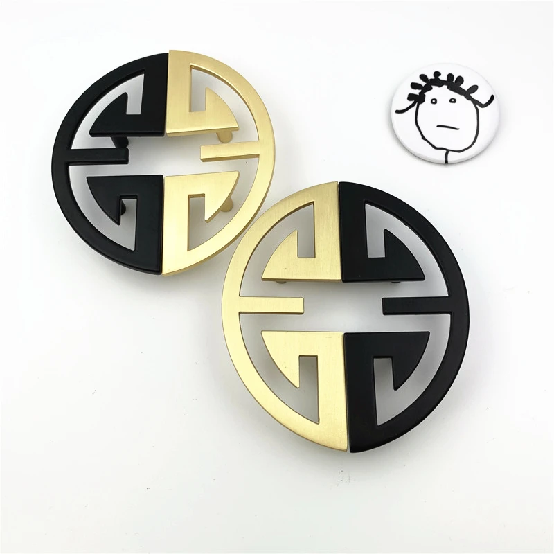 LCH Твердые дверные ручки из цинкового сплава ручка ящика шкафа дверная латунь