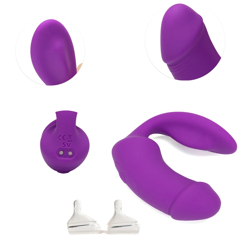 Беспроводной вибратор секс-игрушки для пар USB Перезаряжаемый фаллоимитатор G Spot U