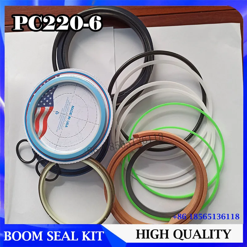 

PC220LC-6 PC220-6 Excavator Boom Cylinder Seal Kit 707-99-58200 for Komatsu Hydraulic Oil Seal High Quality