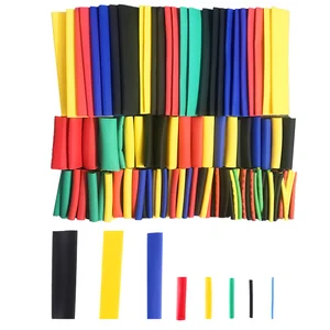 164 шт набор Полиолефиновый Сокращение Ассорти термоусадочные трубчатый электрод кабель трубчатая изоляция комплект т