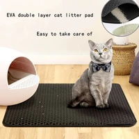cat litter mat double layer pet cat litter trapper mats with waterproof bottom non slip pet litter cat mat layer kattenmand